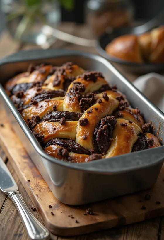 Свежеиспеченная шоколадная бабка