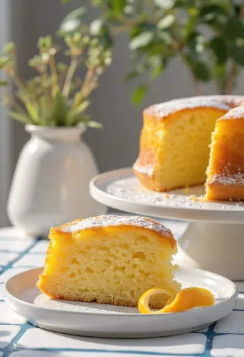 Нарезанный апельсиновый торт