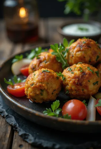 Овощная кофта, свежеподанная, с петрушкой и йогуртовым соусом