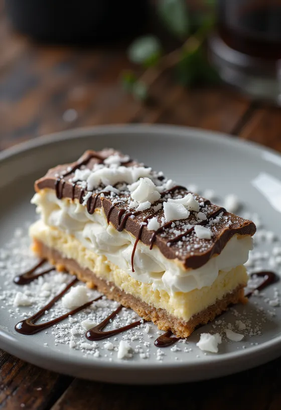 Мороженое Viennetta Coconut с кокосовыми слоями и хрустящим белым шоколадом