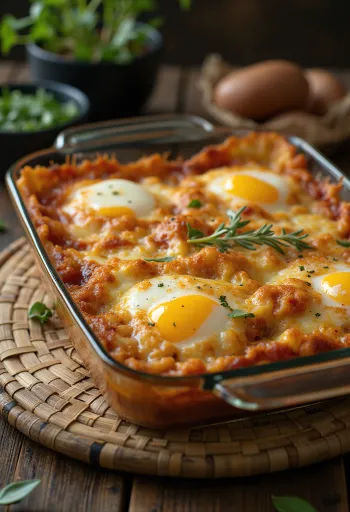 Пармиджана с панированными баклажанами, томатным соусом и сырами