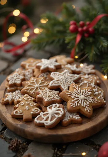 Медовые пряники с рождественскими формами