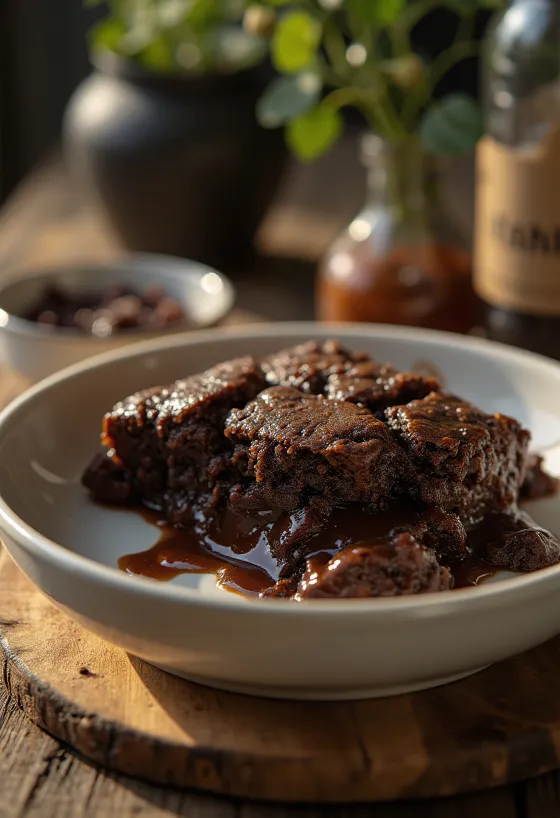 Шоколадный кобблер, богатый и вкусный пирог с шоколадной начинкой