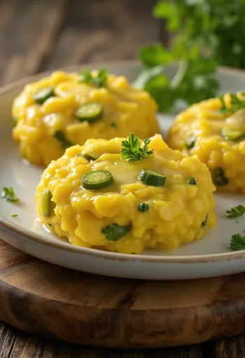 Фунджи с бамией, свежеподанное