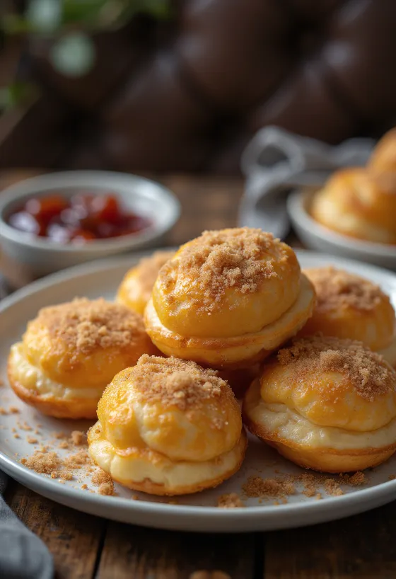 Эблескивер, посыпанный коричным сахаром, свежая подача