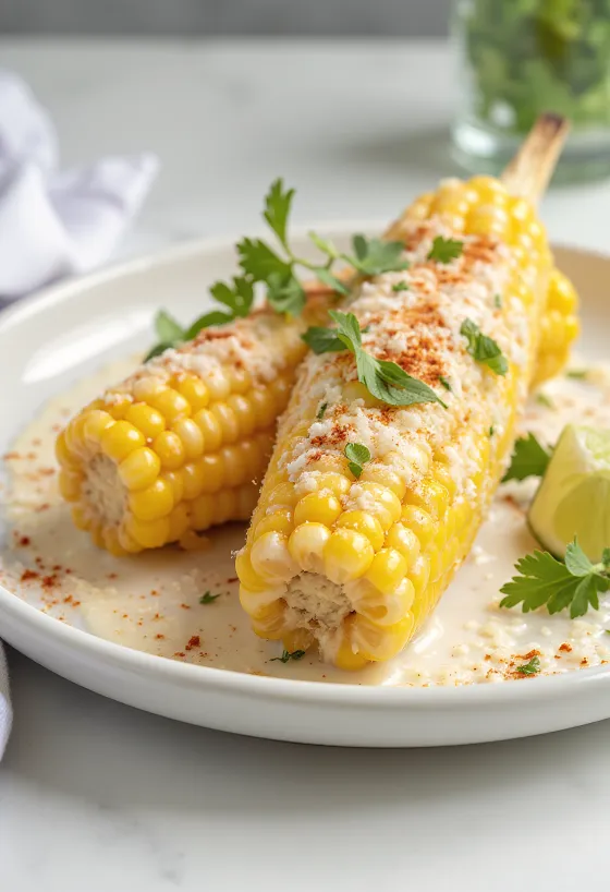 Элоте с пармезаном, пряная кукуруза с сыром пармезан