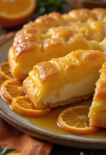 Галактобуреко с апельсиновым сиропом, тестом фило и манной начинкой