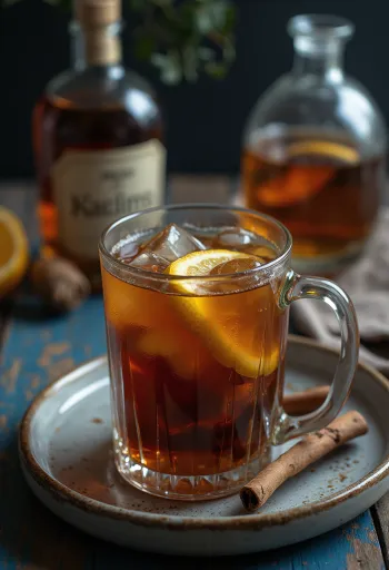 Грог в стакане