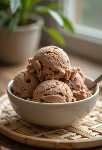 Мороженое Aero при подаче