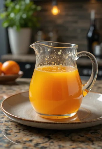 Розмариново-апельсиновый соус при подаче