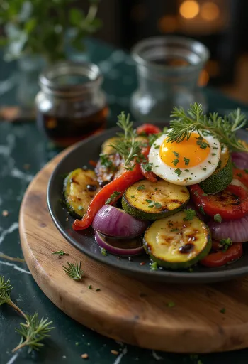 Запеченные овощи с бальзамическим уксусом