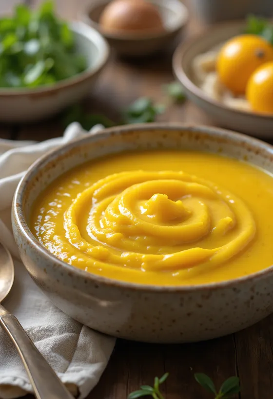 Фруктовый соус карри при подаче