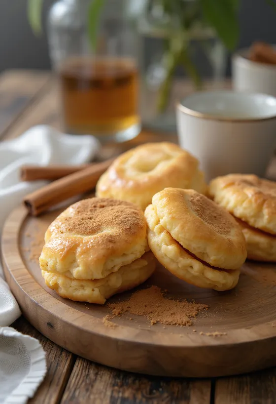 Творожно-коричное печенье «Линцер» на тарелке