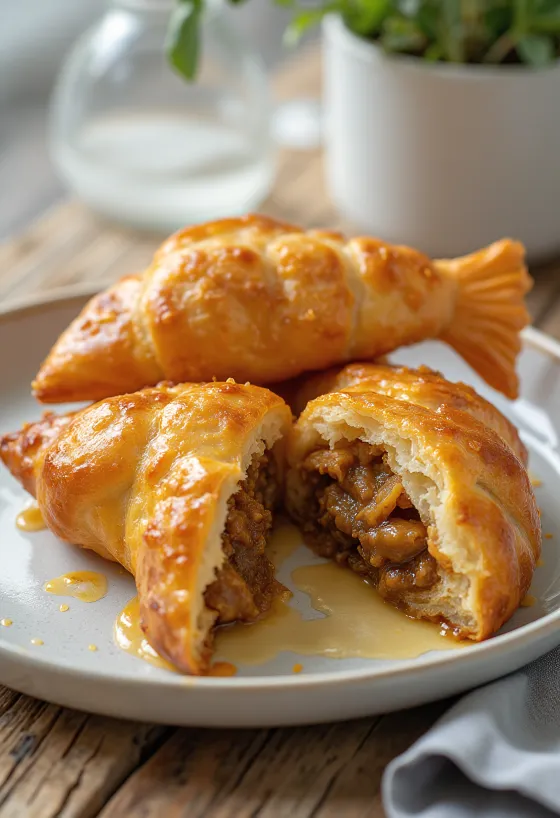 Тайяки с карри, украшенные свежим кориандром