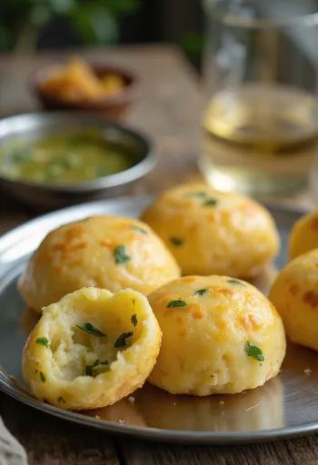 Идли из манки, свежеподанные, украшенные кинзой
