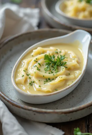 Соус из белого вина с эстрагоном при подаче с жареной курицей