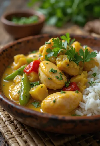 Суруру с перцем, пряное рыбное блюдо со свежей кинзой