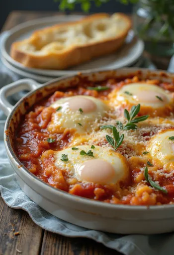 Пармиджана с жареными баклажанами, томатным соусом, сыром моцарелла и свежим базиликом