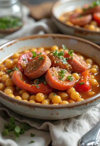 Лечо с колбасой и тархоней