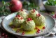 Пхали из зеленой фасоли, поданное со свежей кинзой и гранатом