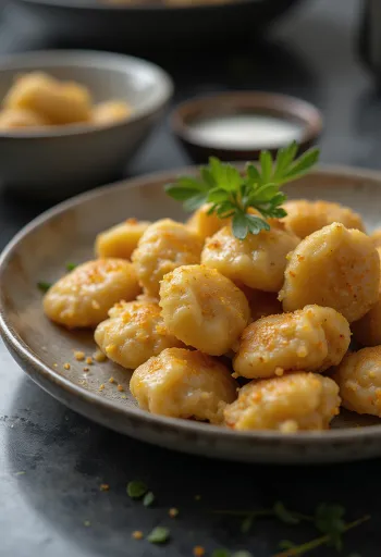 Тибетский хлеб цампа, готовый к подаче