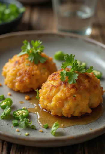 Свежеприготовленная Аама Вада, хрустящие и пряные чечевичные шарики