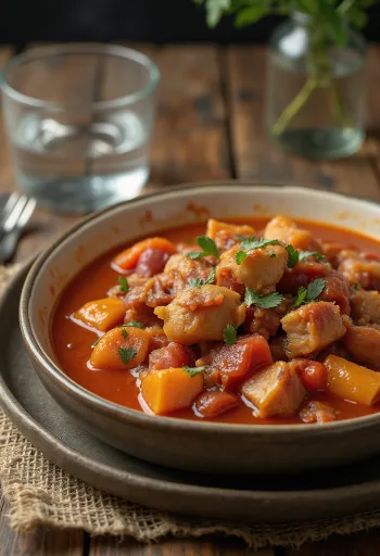 Лечо со свининой и беконом