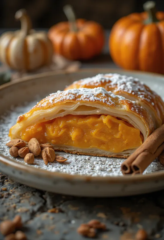 Штрудель с тыквой