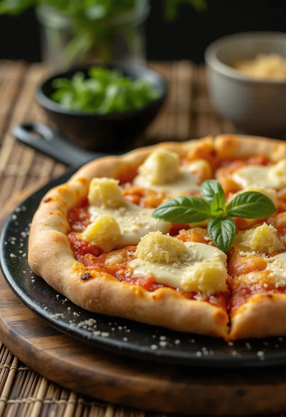 Pizza ai Carciofini с артишоками и сыром
