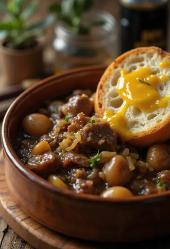 Карбонад по-фламандски с картофельным пюре