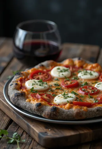 Pizza di Grano Arso из жженого зерна с итальянскими сырами