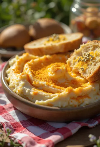 Кёрёзёт со свежими овощами и намазанный на тосты