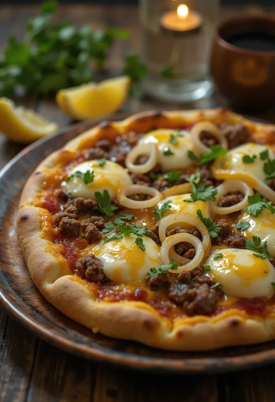 Pizza Egiziana при подаче