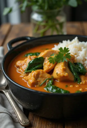 Суп Огбоно с курицей, пряный и богатый суп