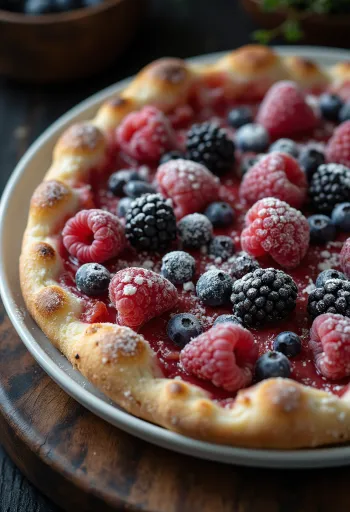 Pizza ai Frutti di Bosco со свежими лесными ягодами